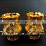 Gold Plated Gift Item Beautiful Kitchen Accessory Gold Plated Beer Mugs thumbnail-2