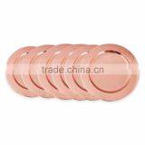 Hammered Boarder Copper Charger Plate thumbnail-2