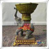Popular Fiberglass Indoor Thailand Elephant Statue for Sale thumbnail-5