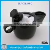 Original black ceramic shaving scuttle bowl