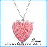 European Hot Sale Beautiful Glow in the Dark Necklace Heart Pendants thumbnail-3
