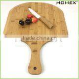Eco-Friendly Bamboo Pizza Peel With Paddle Handle/Pizza Cutting Board/Homex_FSC/BSCI Factory thumbnail-1