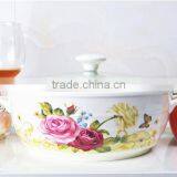 Ceramic Microwave Pot With Glass Lid thumbnail-3