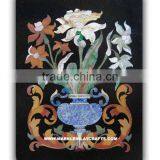 Pietra Dura Marble Inlay Panel Marquetry Marble Inlay Plaque thumbnail-1