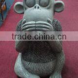 Home & Garden Decor Custom Made Animal Monkey Fiberglass Sculpture thumbnail-1