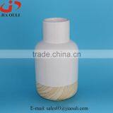 NEW Design Wood Grain White Ceramic Vase thumbnail-3