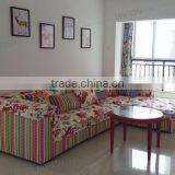 OZ224 New Design Luxury Multi Color Velvet Fabric Living Room Sectional Home Furniture Soft Fabric Sofa thumbnail-3