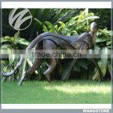 Modern Garden Life Size Brass Animal Statues thumbnail-1