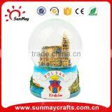 Resin Souvenir of Snow Globe Paris Custom Made Snow Globe Souvenir thumbnail-1