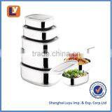 5 PCS Square Stainless Steel Fresh Box thumbnail-1