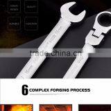 Flexible Combination Wrench Torque Wrench Spanner Ring Hand Tool Craftsman Tools thumbnail-4