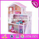 2017 New Design Girls Miniature Toys Wooden Doll House Kits W06A083 thumbnail-1