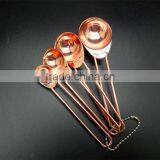 Stainless Steel Measuring Spoon Set of 4pcs - Golden thumbnail-2