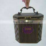Jewelry Tin Box With Retro Handle thumbnail-2