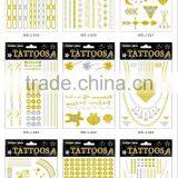 T005-003 Gold And Silver Temporary Glitter Removal Letter Tattoo Stickers thumbnail-1