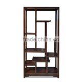 Book Rack Oriental Dark Colour Mahogany Wood Furniture thumbnail-3