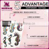 NEWAIR Hot Factory Design Water Transfer Tattoo Sticker Gradient Colorful Lace Temporary Tattoo thumbnail-4