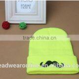 Custom Fashion High Quality Moustache Embroidey Knitted Hats And Beanie Hats thumbnail-6
