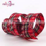 Wholesale Red Decorative Festive Celebrate it Burlap Christmas Ribbon thumbnail-3