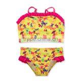 OEM Service Kids Sportwear Two Piece Butterfly Design Girl Swimwear Beachwear thumbnail-1