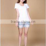 Women and Hot Love Pure Color Blank 100%cotton T-shirt thumbnail-2