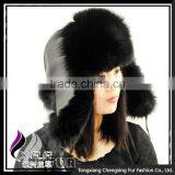 CX- C-47 Wholesale Stock Fashion Women Fox Fur Man Leather Hat Winter Russian Hat thumbnail-2