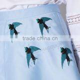 MGOO 2016 New Design Fashion Skirts For Women Blue Block Print A Line Skirt For Dance Pattern 15144B177 thumbnail-6