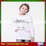 White Color Printed 100% Cotton Pullover Warm Hoodie thumbnail-1