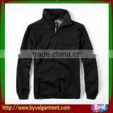 OEM polyester/Cotton black pullover hoodies wholesale ,men's zipper hoodies