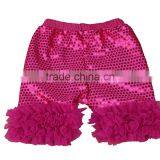 Wholesale Sequins Girls Shorts Baby Clothes Ruffle Shorts Yiwu Factory thumbnail-3