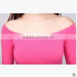 F20035B Lady Sexy Tight t Shirt Long Sleeve Women Shirt thumbnail-2