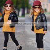 Baby Girl Boy Clothes High Neck Warm Sweater Children Toddler Kids Poloneck Turtleneck Winter Autumn Pullover Knit Loose Top thumbnail-4