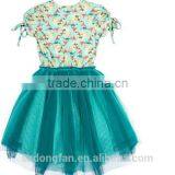 2017 Spring New Arrive Hose Sport Tulle Blue Dress 3D Printed Pretty Dress For Girls Easter Holiday Clothing thumbnail-2