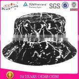 Black Cotton Woven Labels Chain Bucket Hat for Men thumbnail-6
