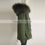Myfur Winter Men's Fur Parka With Detachable Fur Lining and Raccoon Fur Hooded thumbnail-3