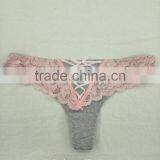 Sexy Fancy Lace Pink Japanese Girl Sexy Photos Sexy Bra Panty Set thumbnail-5
