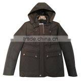 Super Warm 100% Polyester Padding Jacket With Hat Mens Jacket thumbnail-1