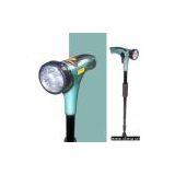 Walking Stick With Dynamo LED Flashlights and Alarm