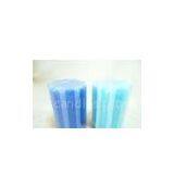 Dia 7.5 cm Blue Green Nontoxic Health Polygon Pillar Handmade Scented Candles