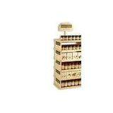 MDF Board and Aluminum Bar Customized Counter Top Bottle Floor Wooden Display Racks thumbnail-1