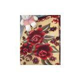 100% POLYESTER BIG FLOWER PRINTED POLAR FLEECE BLANKET
