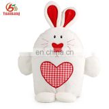 China import stuffed animal pet toy standing plush rabbit with loving heart