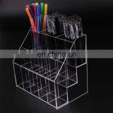 Large Floor Shape Clear PMMA Acrylic Pen Display Stand Holder Rack thumbnail-3