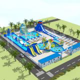 China Professional Manufacturer Custom Open Air Aqua park Games Big Inflatable Water Park With Pool For Kids