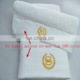 Wholesale Luxury Embroider White 100% Organic Cotton Star Hotel Soft Absorbent Bath Towel Set 3pieces for Bathroom thumbnail-7