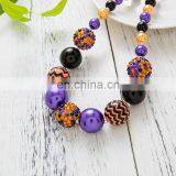 Kids Necklace + Bracelet Set Halloween Girl Chunky Bubblegum Bead Jewelry Accessories 2pcs Set thumbnail-3