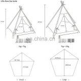 New Design Colorful Pet Teepee Tent Portable Dog House Washable Canvas Dog Tent thumbnail-3