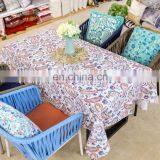 Custom Paisley Digital Printing Printed Pattern Polyester Tablecloth Table Cloth for Home Decor thumbnail-2