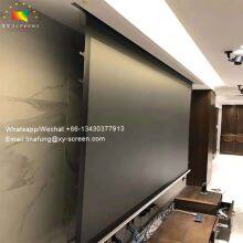 OEM/ODM In-Ceiling Recessed Electric Projector Screen Aluminum Casing Hidden In Ceiling Motorized Automatic Projector Screen thumbnail-5