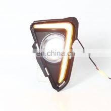 LED Daytime Running Light Car Dynamic Turn Signal Light Drl Front Grille Lamp for Toyota RAV4 2014 thumbnail-2